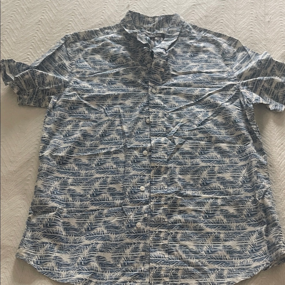 Slate & Stone Navy and White Casual Shirt